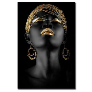 Unframed African Woman Canvas Painting - UnequelyUs