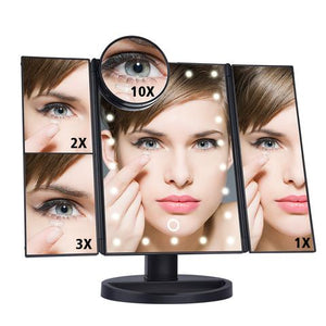 Touchscreen HD LED Light Makeup Mirror