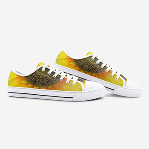 Lovely Sunflower Low Top Canvas Sneakers - UnequelyUs