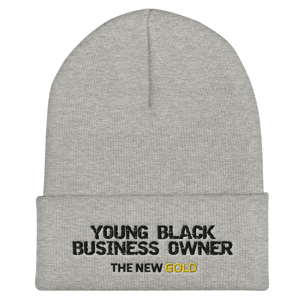 Young Black Business Owner Cuffed Beanie - UnequelyUs
