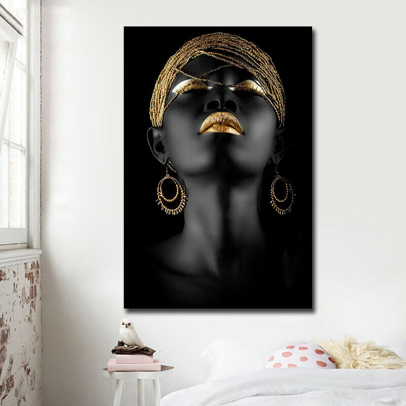 Unframed African Woman Canvas Painting - UnequelyUs