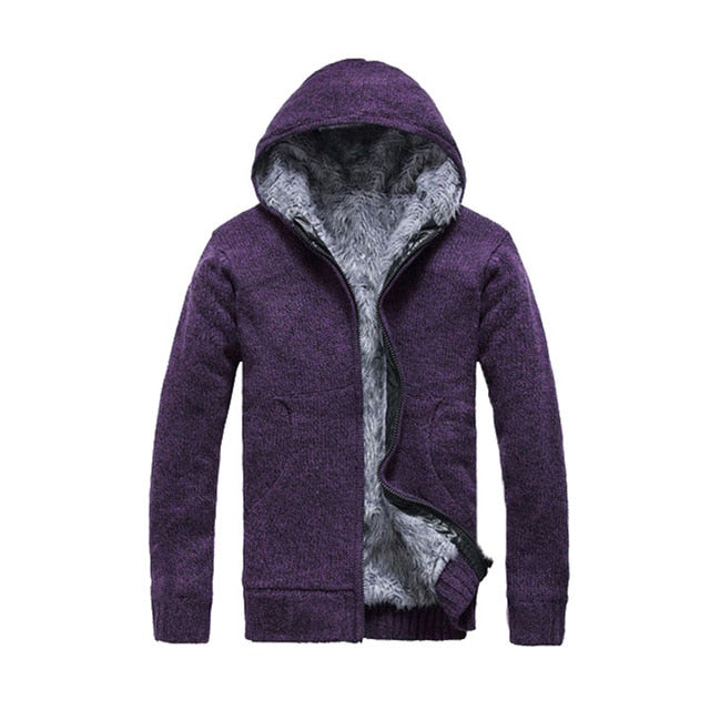 Men's Cardigan Hooded Sweater - UnequelyUs