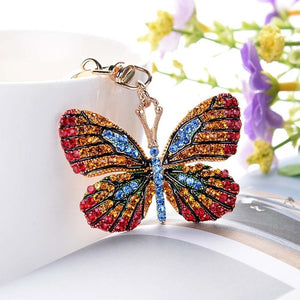 Crystal Butterfly Keychain - UnequelyUs