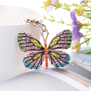 Crystal Butterfly Keychain - UnequelyUs
