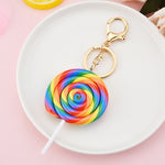 Rainbow Lollipop Keychain - UnequelyUs